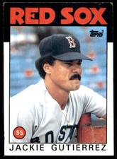 Jackie Gutierrez 1986 Topps #633 Red Sox MLB READ FREE SHIPPING AutographDen
