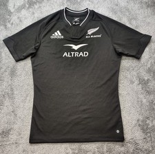 Adidas Official New Zealand All Blacks Rugby Union Jersey Shirt Men's Sz S EUC!