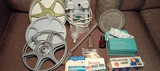 Lot Of Vintage 8mm Film Projector Editing Reels Random Parts
