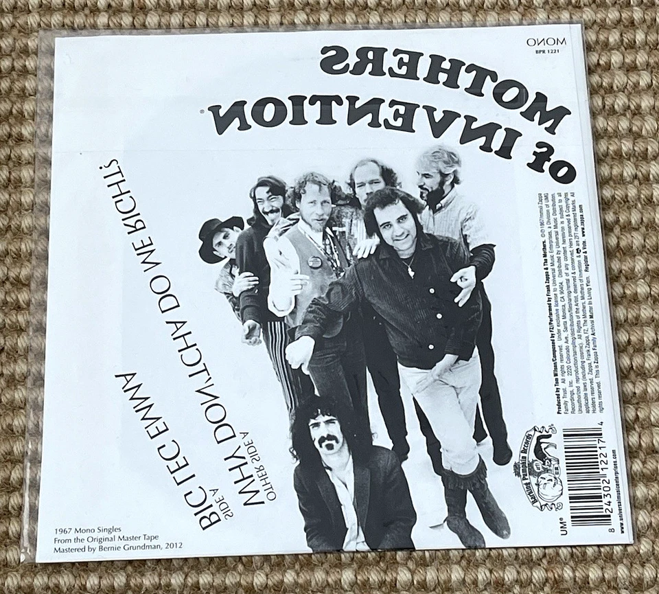 FRANK ZAPPA big leg emma USA RSD 2012 VINYL SINGLE NUMBERED MINT UNPLAYED - Image 2 of 3