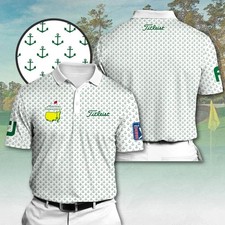   2026 The Master Golf Augusta Apparel White 3D Polo Gift Fans