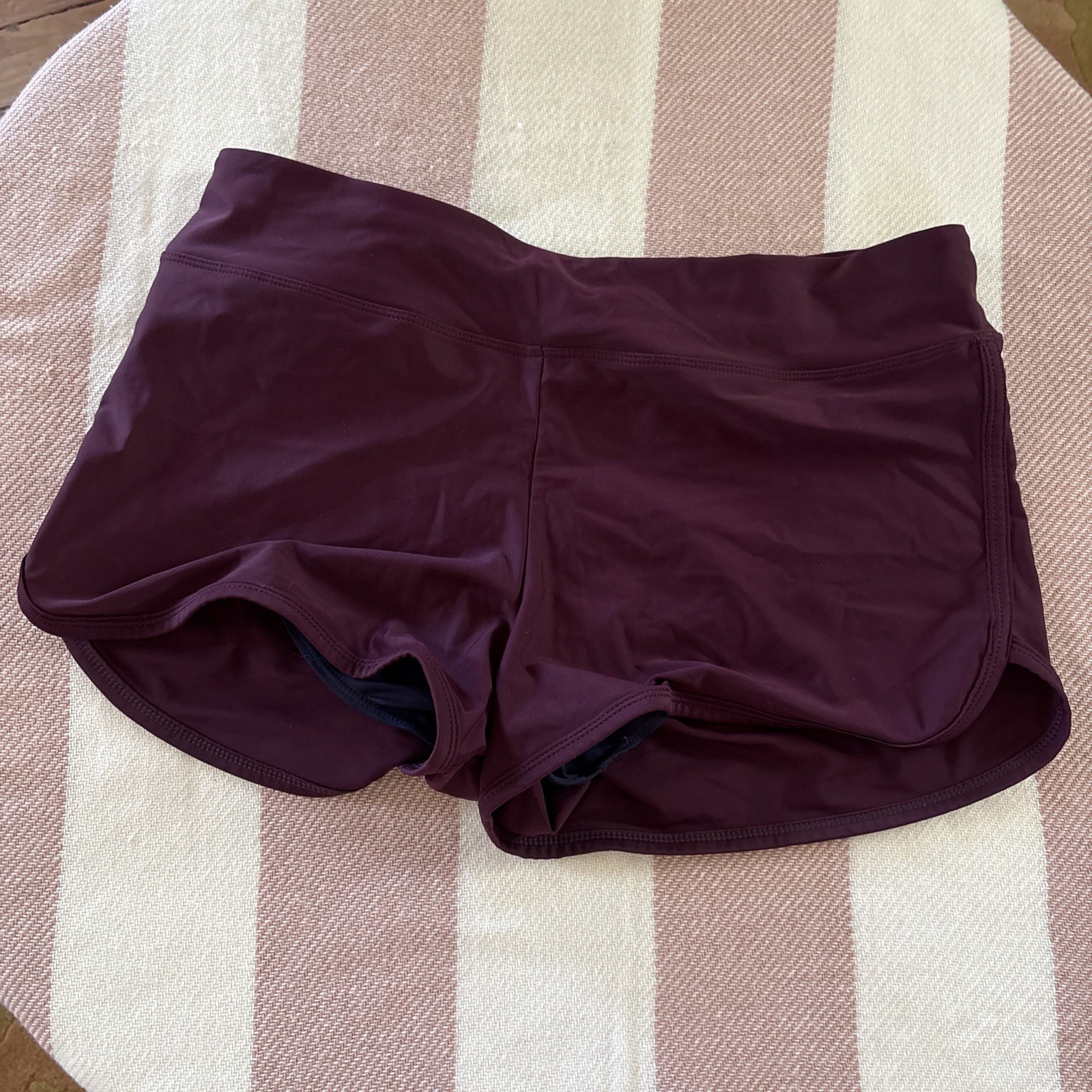 Carve Designs Swim Wahine Short/ Color Plum/ Size M/ With Built In Bikini Bottom