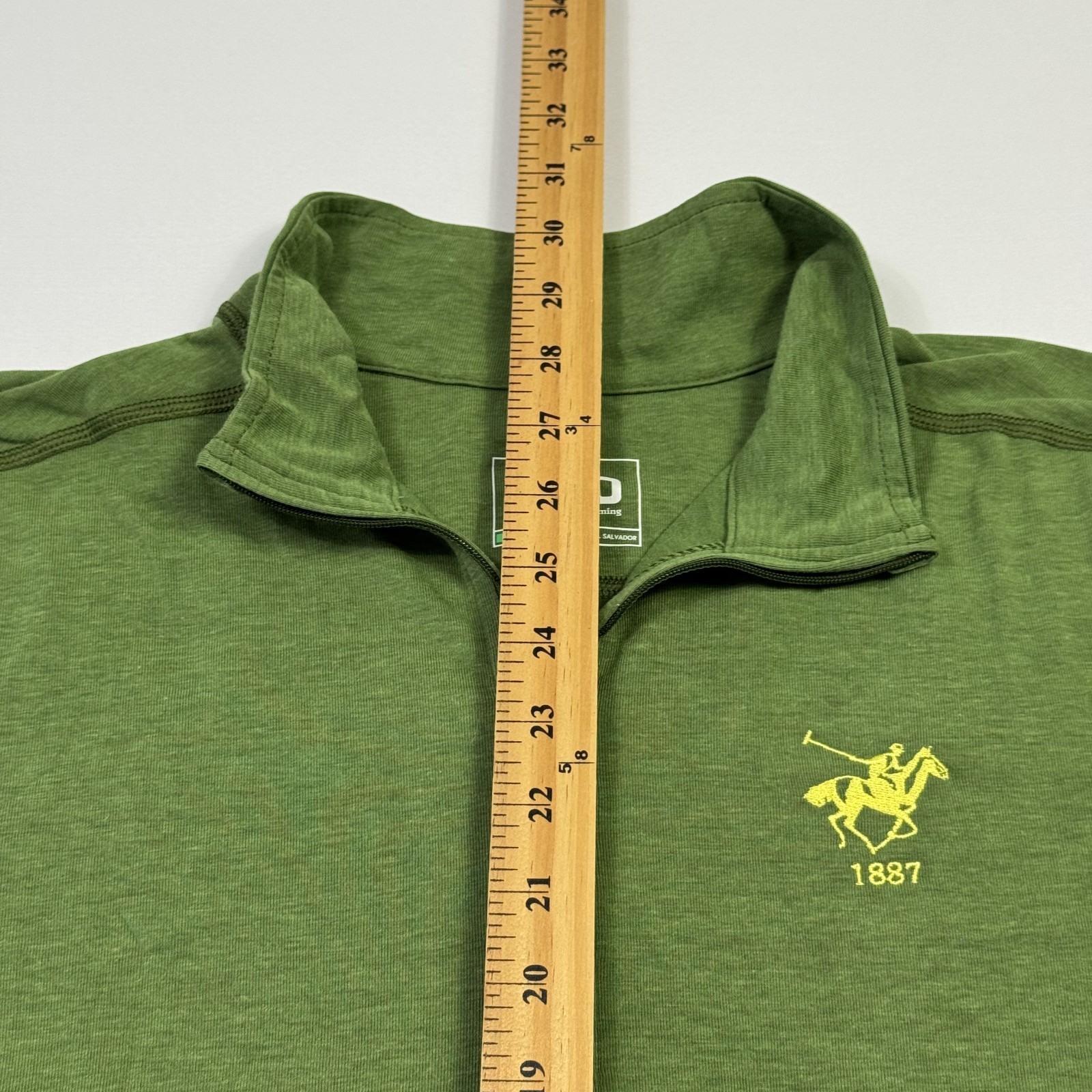 Stio NWT Tipton Tech 1/2 Zip Golf Shirt Dedham Country & Polo Club Green Men’s L thumbnail 9