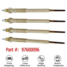4 PCS Glow Plug For Chevrolet Isuzu GMC W3500...