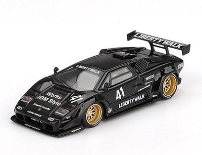 LAMBORGHINI Countach - LB Works  - black - Mini GT 1:64