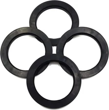 78.1 to 106 Hub Centric Rings, Black Plastic Hubcentric Rings, Pack of 4
