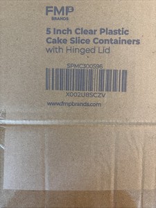 5 Inch clear plastic cake slice containers