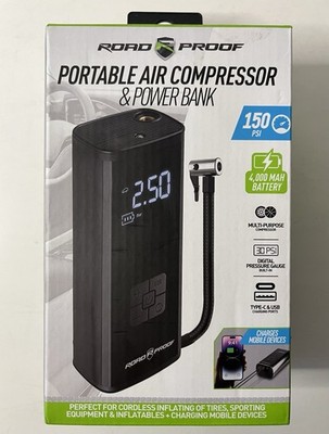 Road Proof Accessory Portable Air Compressor And Power Bank (RPF12VAIR)