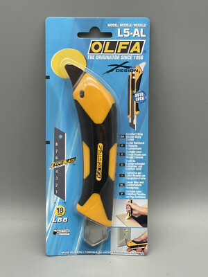 Cuttermesser OLFA L5 AL 18mm Auto Lock. X-Design Serie. Ultra-Sharp Black Klinge