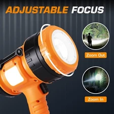 EverBrite Zoomable Rechargeable Spotlight Handheld LED Spotlight Flashlight USA