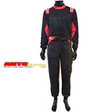 SPARCO FIREPROOF SUIT MODEL SPRINT BLACK RED OM FIA 8856-2018 RALLY TRACK NEW