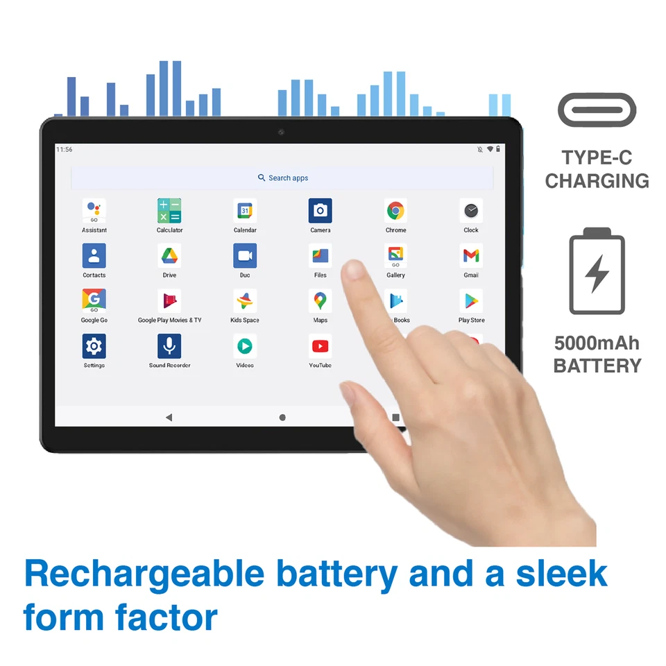 Laser 10" Android Go Tablet 32GB IPS Screen, Kids Space Enabled - Image 3 of 4