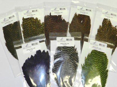Nature's Spirit GRIZZLY HEN CAPE Soft Hackle Fly Tying Material You Pick Color