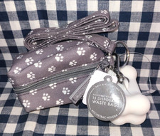NEW Dog Print Bag Lanyard PocketBac Sanitizer Holder Bath Body Works