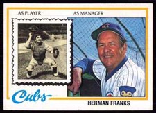 1978 Topps Herman Franks Chicago Cubs #234