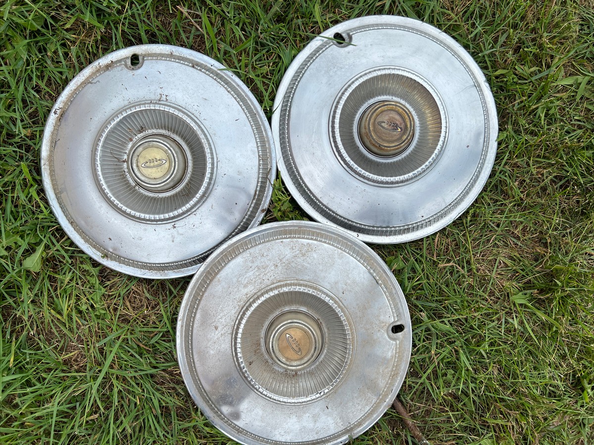 3) Genuine 1960's Chrysler Newport hubcap wheel covers | eBay