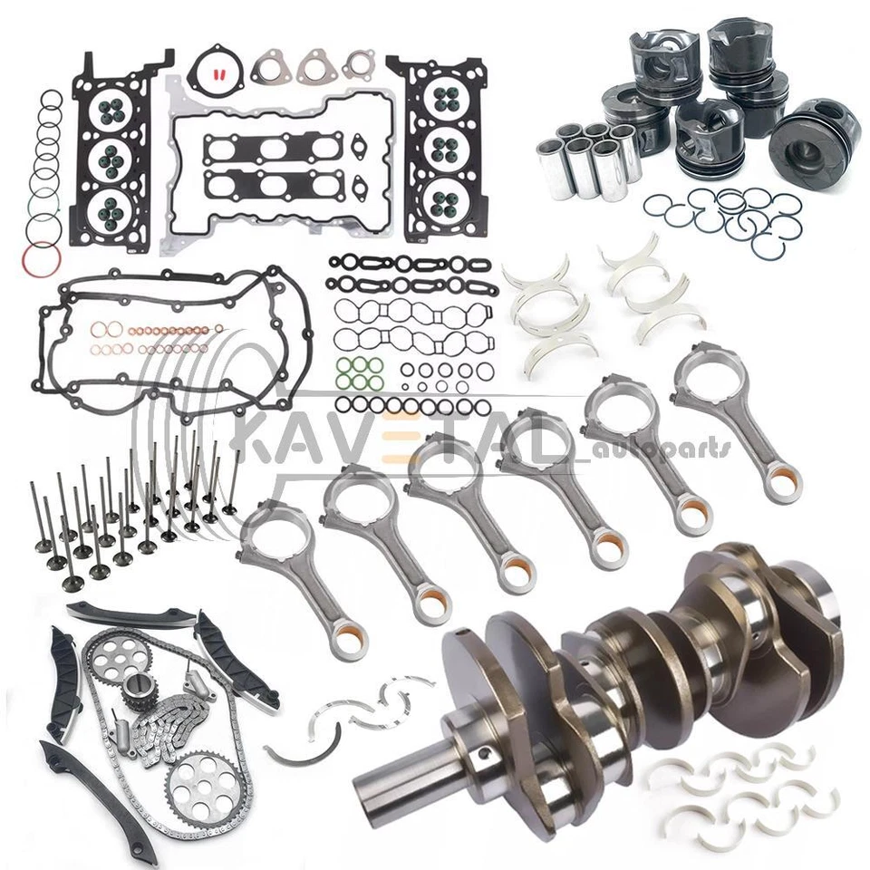 Kit de reconstrucción de motor diésel 3.0T varillas cigüeñal sincronización para Jeep Chrysler Ram 1500 Foto 2 de 4