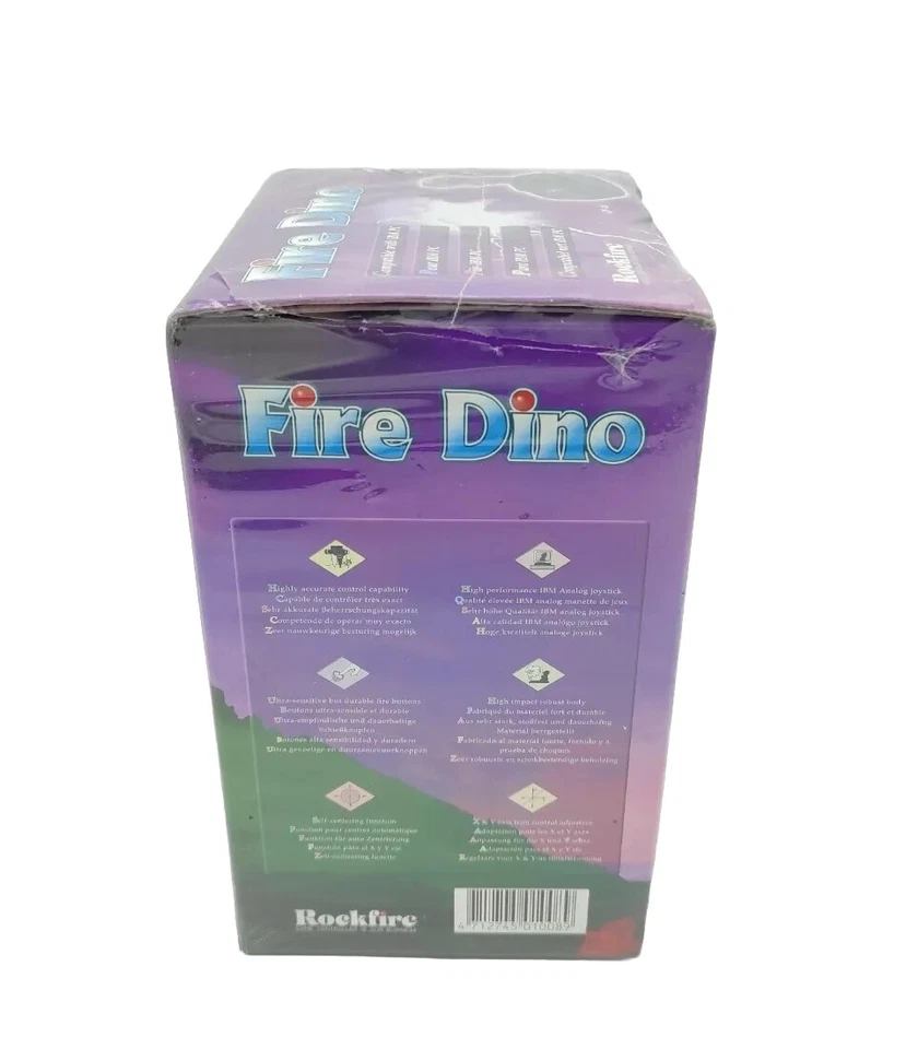 Rockfire Fire Dino IBM PC Joystick Brand New + Sealed 1993 Vintage Retro Gaming - Image 2 of 4