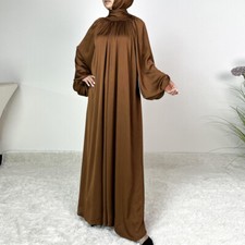 Muslim Women Abaya Dubai Kaftan Evening Maxi Robe Long Dress Modest Formal Party