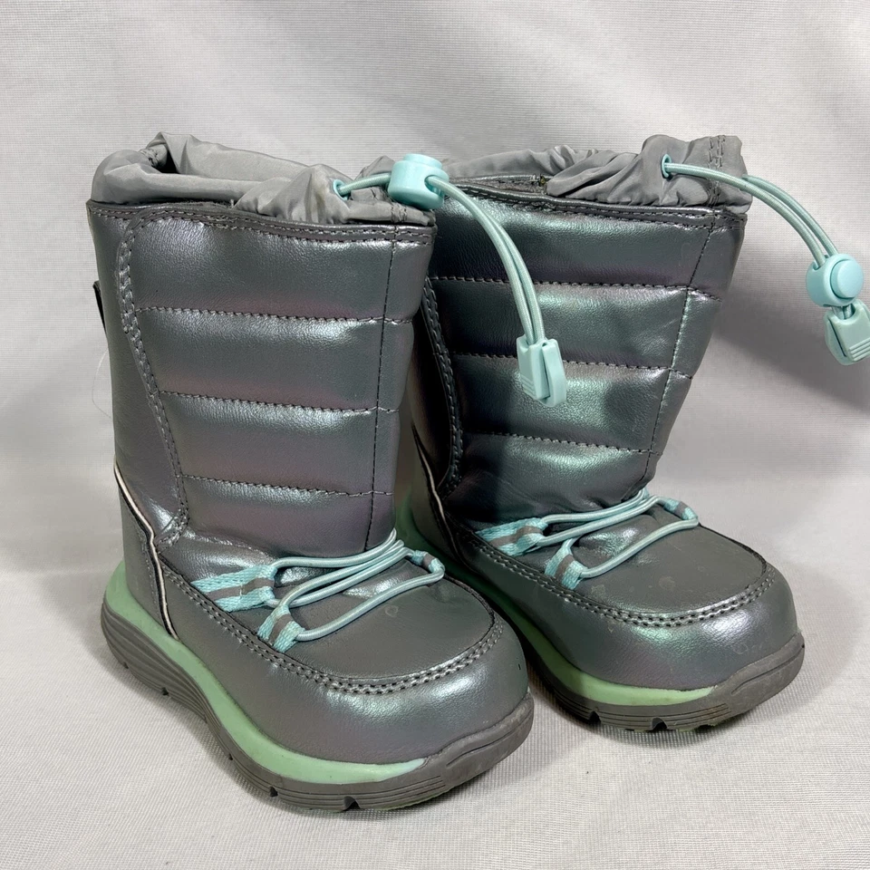 Lands' End Botas de Nieve Iridiscentes Flurry Aisladas Unisex Niños 6M Azul Foto 2 de 4