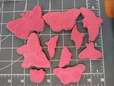 Unmounted Rubber Stamp jewelry 10p Butterfly Wedding Get Well Nature Camp Scouts