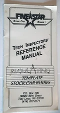 Rare Tech Inspector Reference Manual Regulating Template Stock Car Racing Bodies