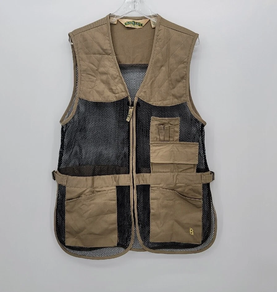 Bob Allen NWOT Tan Khaki "Cotten & Mesh" Hunting Fishing Vest Size S/M