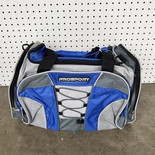 ProSport 20” Duffle Bag NWT Gray Blue Gym Bag Pockets