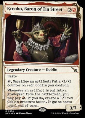 x1 Krenko, Baron of Tin Street - Showcase R MTG Murders at Karlov Manor M/NM, En