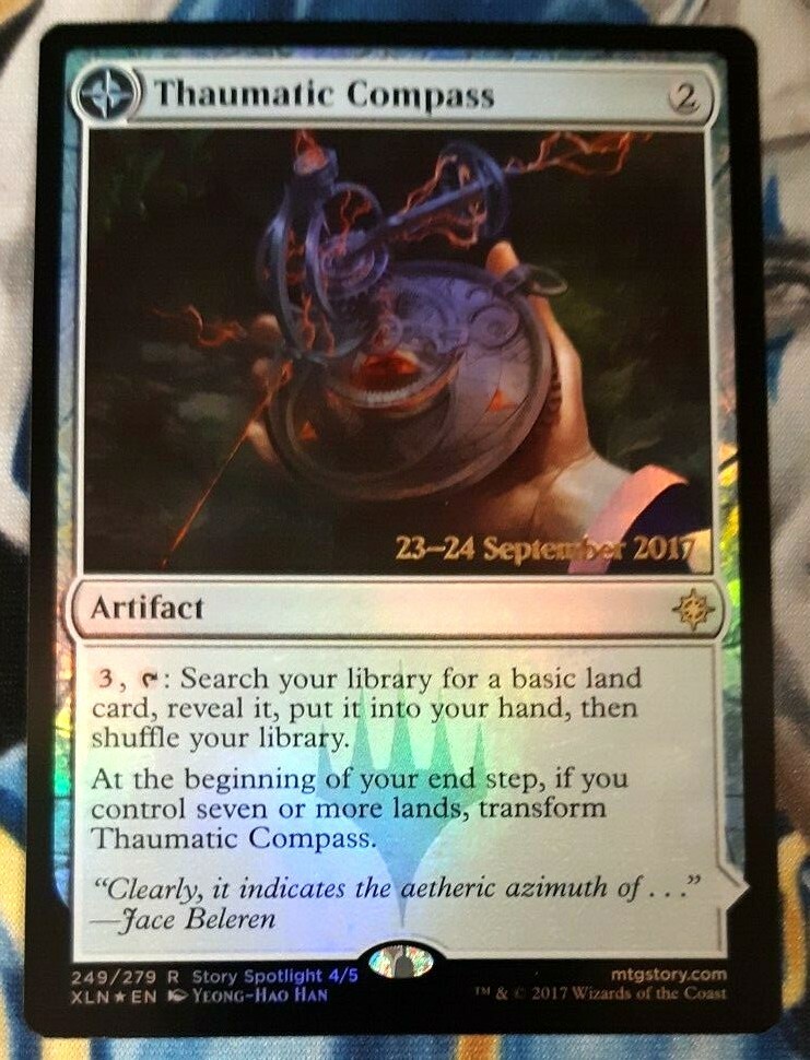 Thaumatic Compass Foil Prerelease MTG Ixalan Rare Artifact Near-Mint x1 OC1