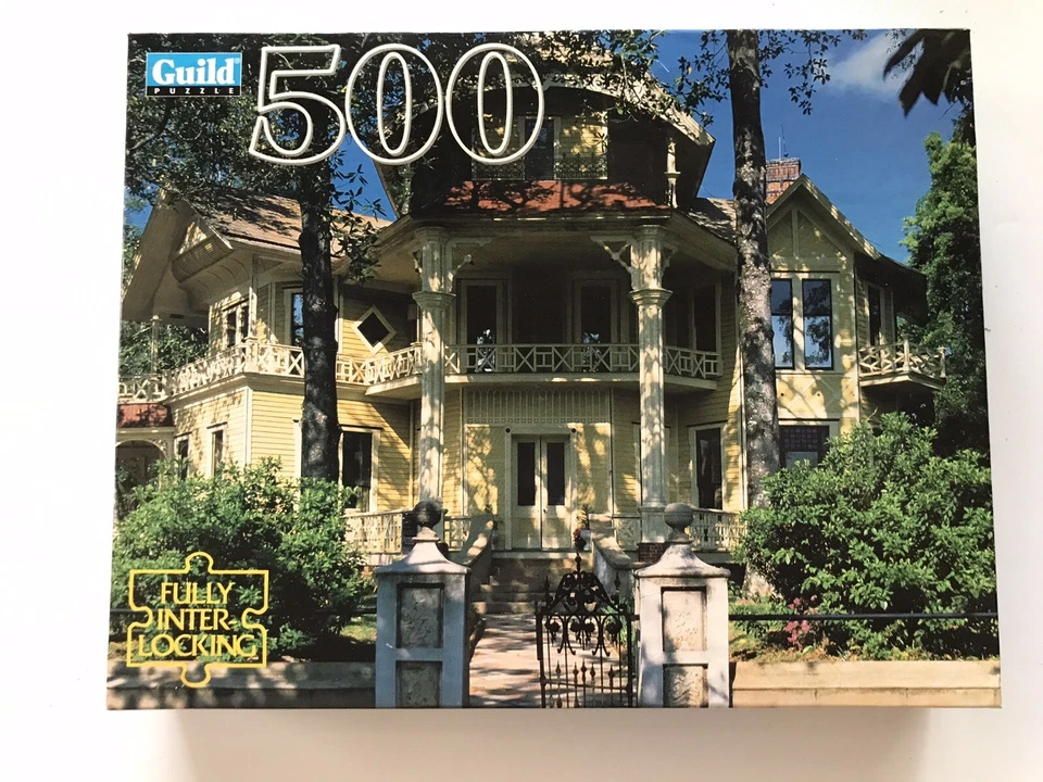 LAPHAM PATTERSON HOUSE GEORGIA Jigsaw Puzzle 500pc Guild Vintage 1995 SEALED NOS - Image 4 of 4