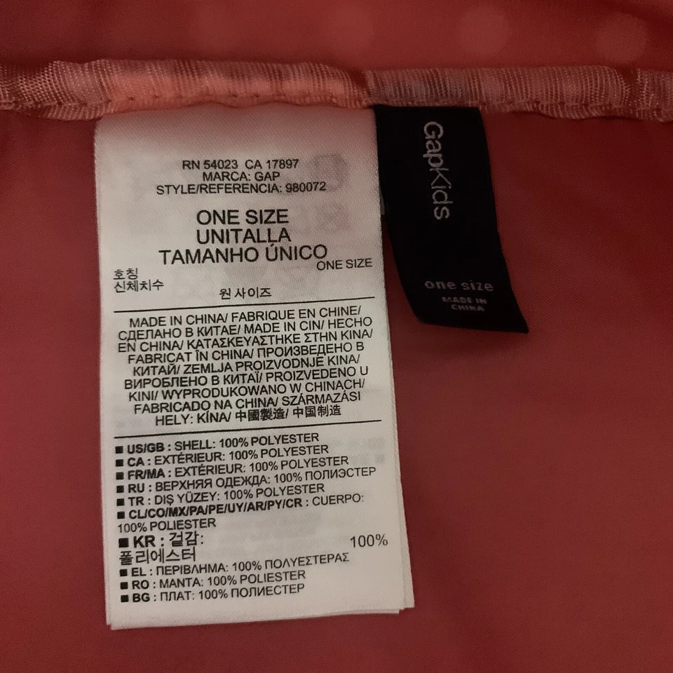 Mochila Gap para niñas con nueva lonchera rosa con manchas blancas pequeña Foto 4 de 4