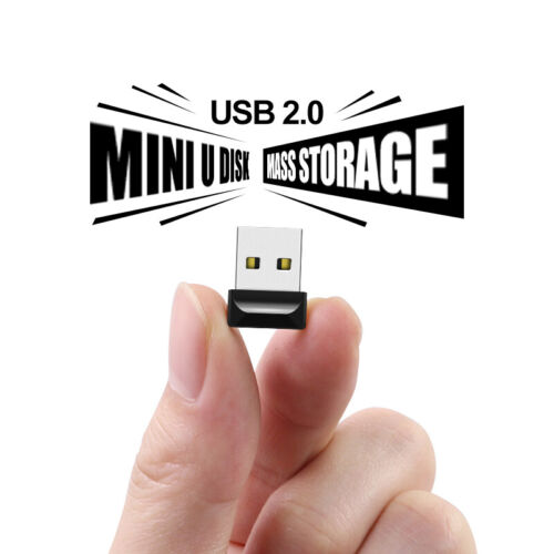 Schwarz Mini Stift U Disk 2GB-512GB PenDrive Disk USB 2.0 Flash Drive Memory Stick - Bild 1 von 10