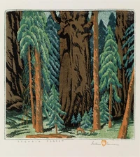 Sequoia Forest By Gustave Baumann - Quality Matte Print - FRAME ME