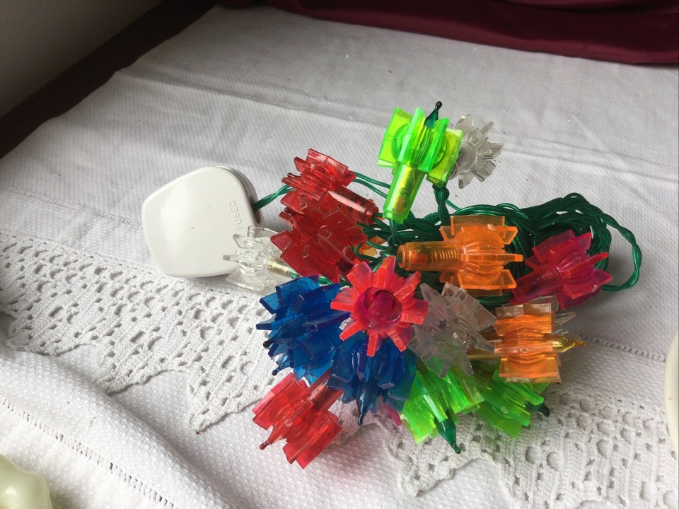 VINTAGE 20 CHRISTMAS TREE FAIRY LIGHTS NOT WORKING Pretty Shades 3