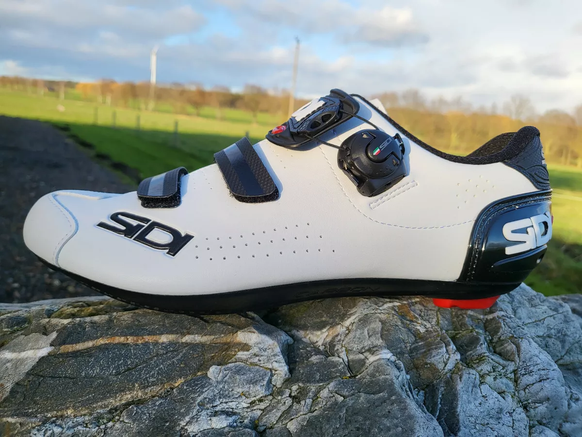 SIDI Alba 2 Road Bike Shoes White-Black Carbon Sole TECNO-3 Twist Top