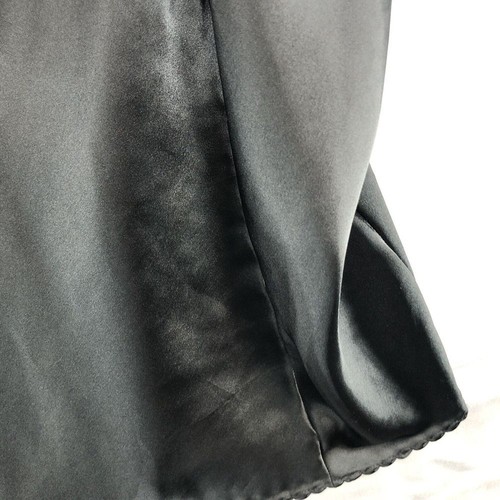 Vintage Chic by h.i.s einfarbiges schwarzes Satin Spitzen Camisole Top Gr. M Damen - Bild 3 von 12