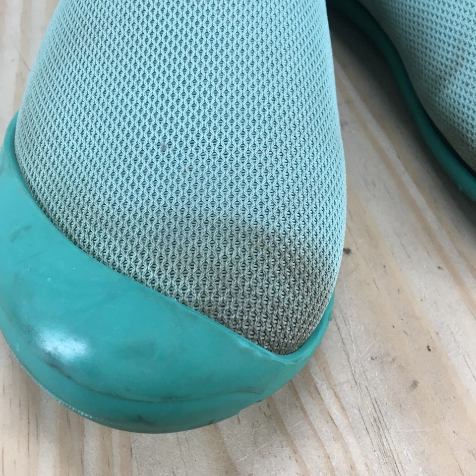 Zapatillas Mahabis para mujer 39 sin cordones verde azulado cómodas informales parte superior baja punta redonda planas Foto 4 de 4