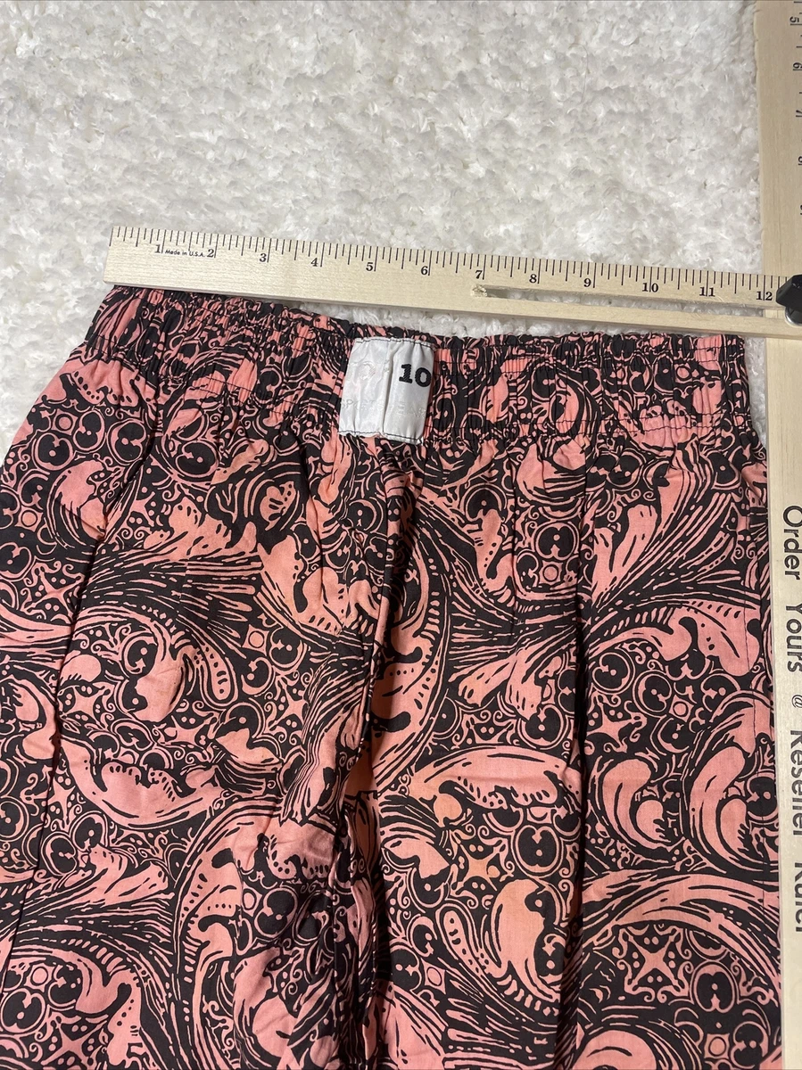 Retro 90s Full Print Pants Mens Medium Pink Black TOP 10