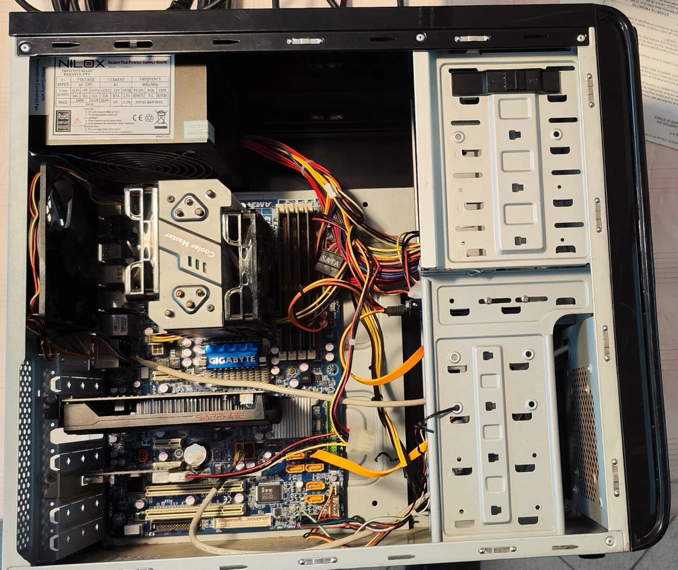 Pc Desktop AMD Phenom II X4 940 8GB SSD 240GB Sapphire Radeon RX550+Monitor 19" - Immagine 3 di 4