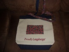 Longaberger Proudly Longaberger Canvas Tote Bag