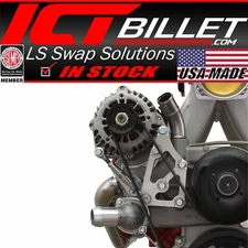 LS Truck Passenger Alternator Relocation Bracket w/ Turnbuckle Tensioner