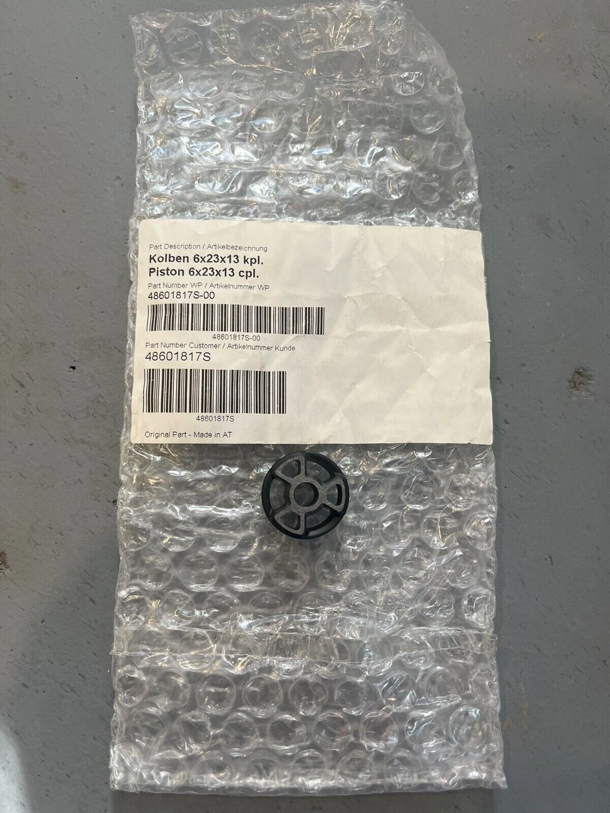 KTM Husqvarna Front Fork Piston 6x23x13 CPL.  OEM 48601817S