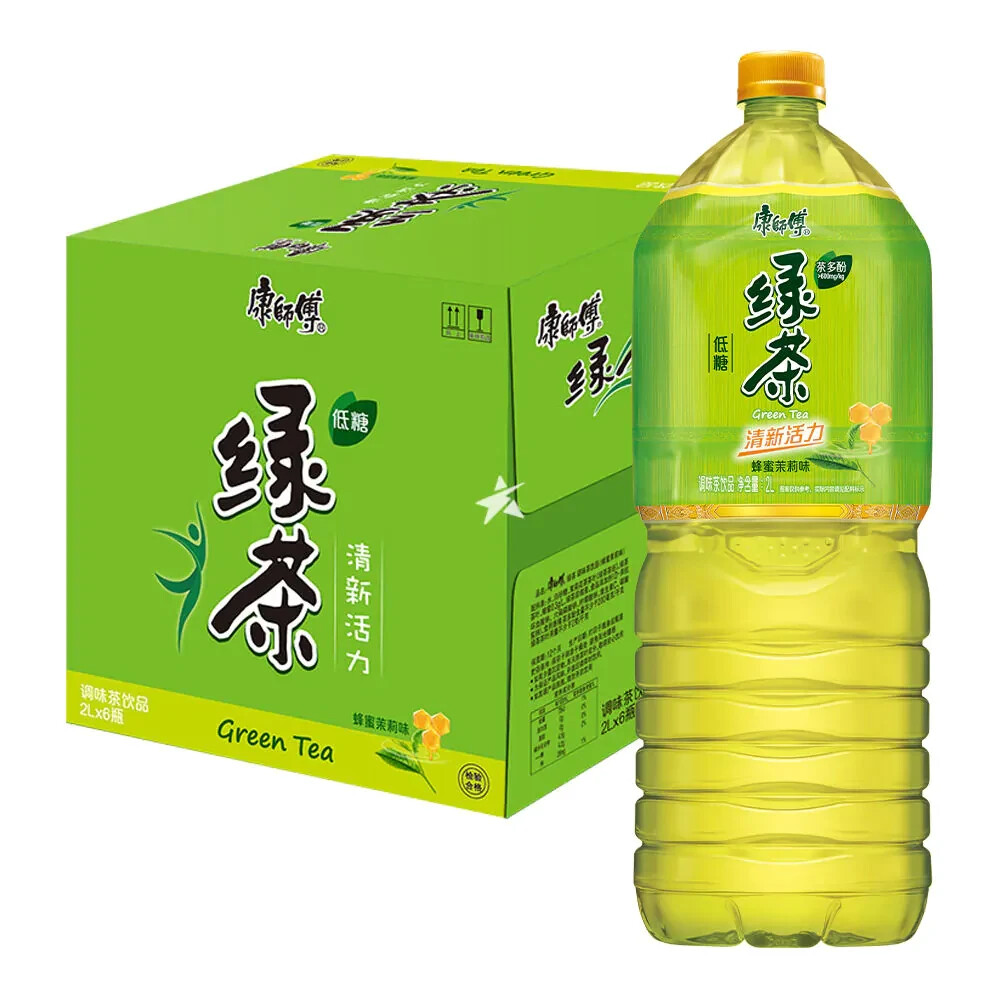 Master Kong Green Tea Bottle Drink 2L (6 Bottles) 康師傅 低糖綠茶