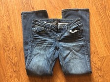 Banana Republic Bootcut Flap Pocket Stretch Denim Jeans Broken In 4S / 27 Unisex
