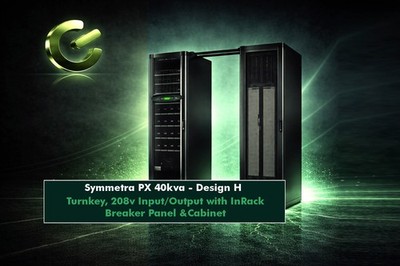 Refurb APC Symmetra PX 208v 40kva ISX40K40FR1NXFPD8 UPS w/Rack+Panel #NewBatt