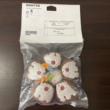NEW IKEA DUKTIG Soft Toy Birthday Cake with Candles Pretend Play Food Age 3 