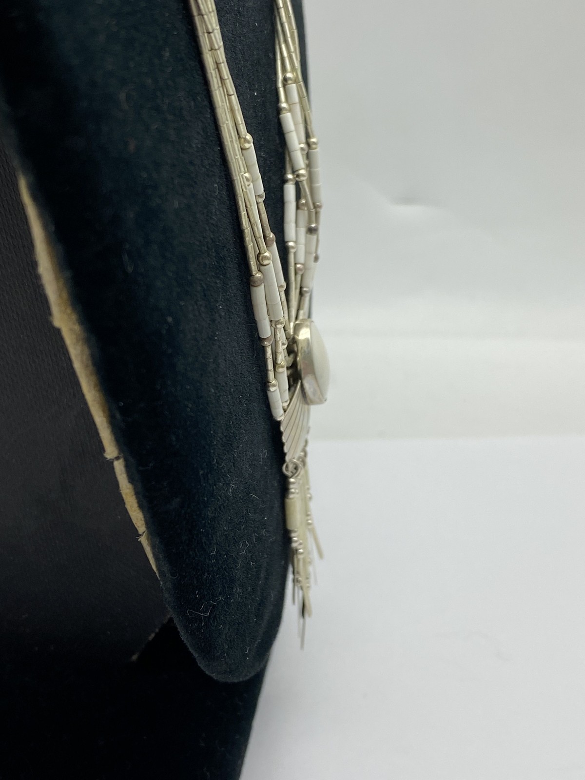 Sterling Silver White Gemstone Native American St… - image 3