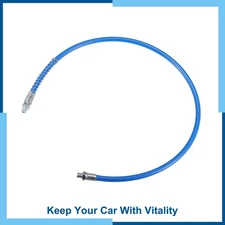31" Universal 1/8" NPT Trailer Grease Gun Flex Hose Extension Non Slip Blue