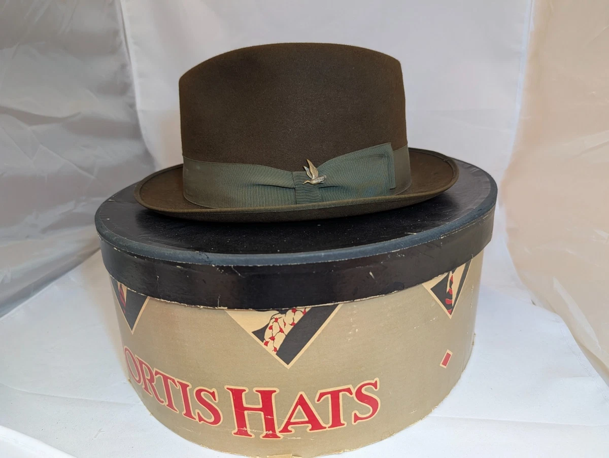 Fedora/Trilby Vintage Hats for Men 7 1/4 Size for sale | eBay